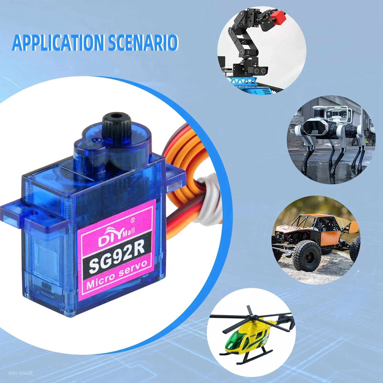 1/2/4/10 قطع، محرك سيرفو تناظر - مراجعة Rc Helicopter Servo وسعره